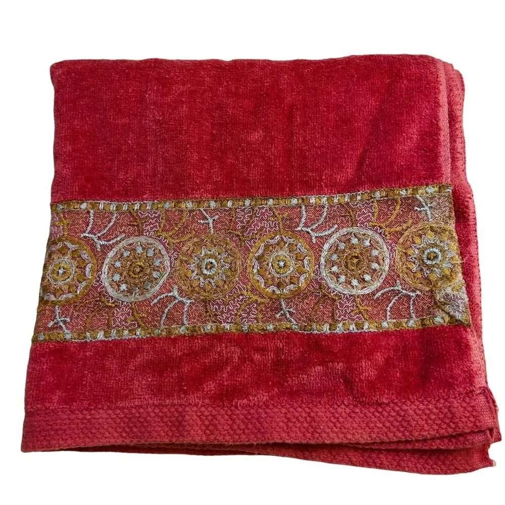 4335 VTG Martex pink embroiderd towels set